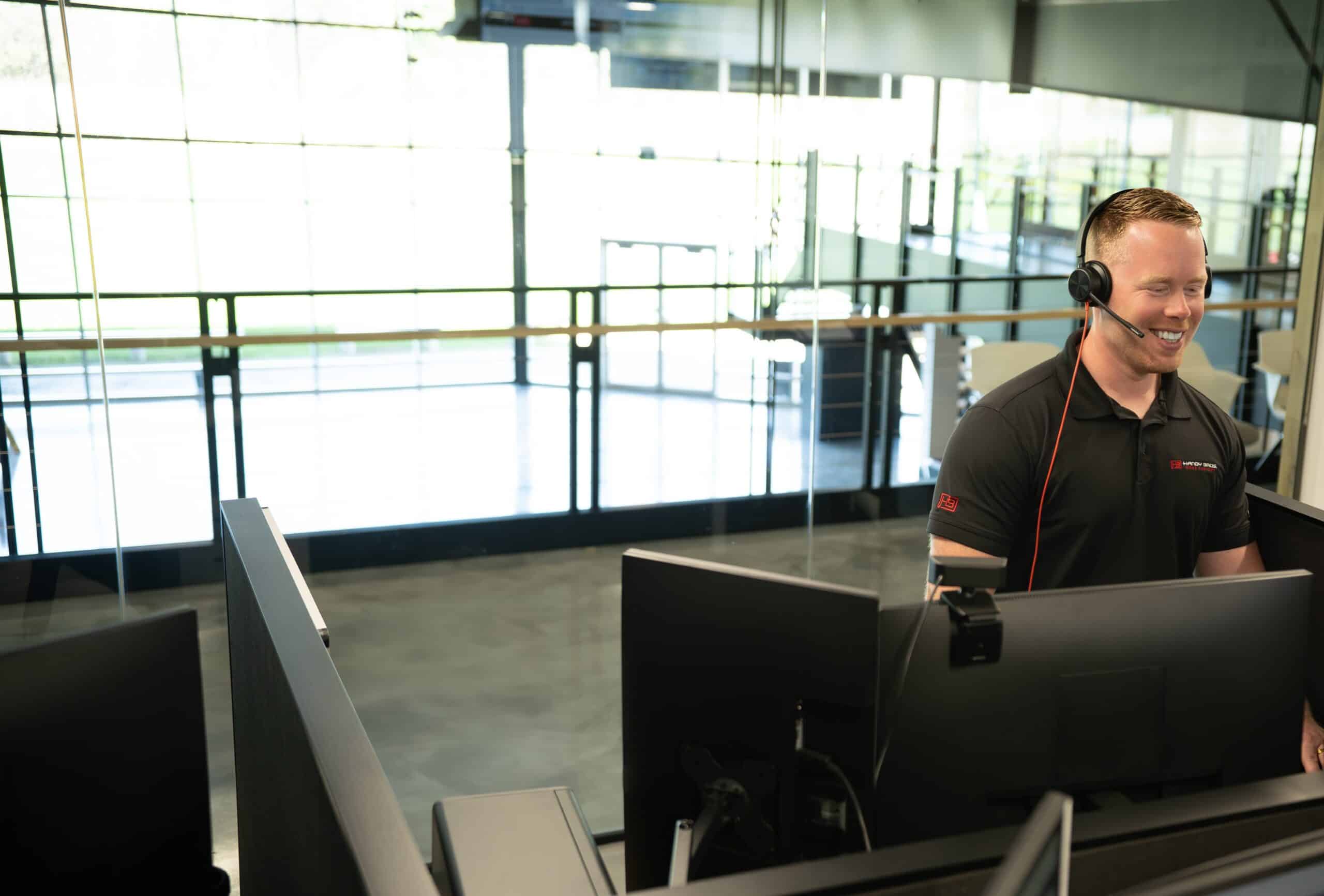 The Handy Bros. Virtual Sales team assisting a customer, ensuring prompt and efficient service.