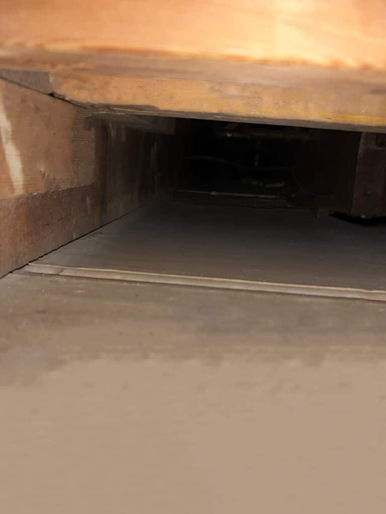 Duct cleaning after photo showing cleaned ductwork