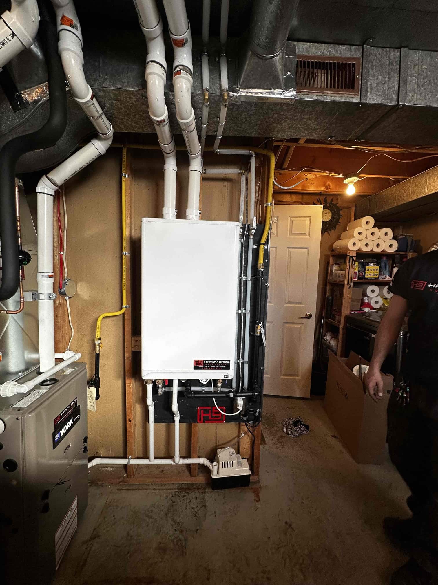 Tankless water heater installation