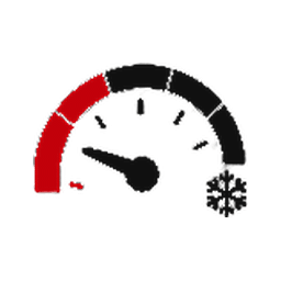 Heating-capacity gauge falling in cold weather.