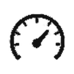 Startup and commissioning gauge icon.