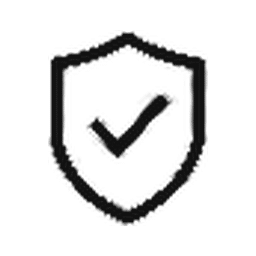 Warranty registration shield icon.